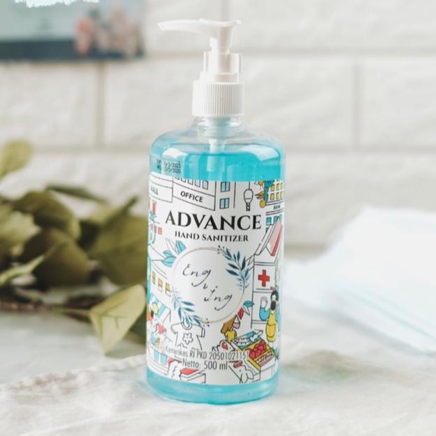 Produk Eng & Ing - Advance Hand Sanitizer-Sky Blue - 500 ml